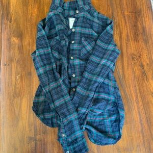 Abercrombie plaid shirt size xxs